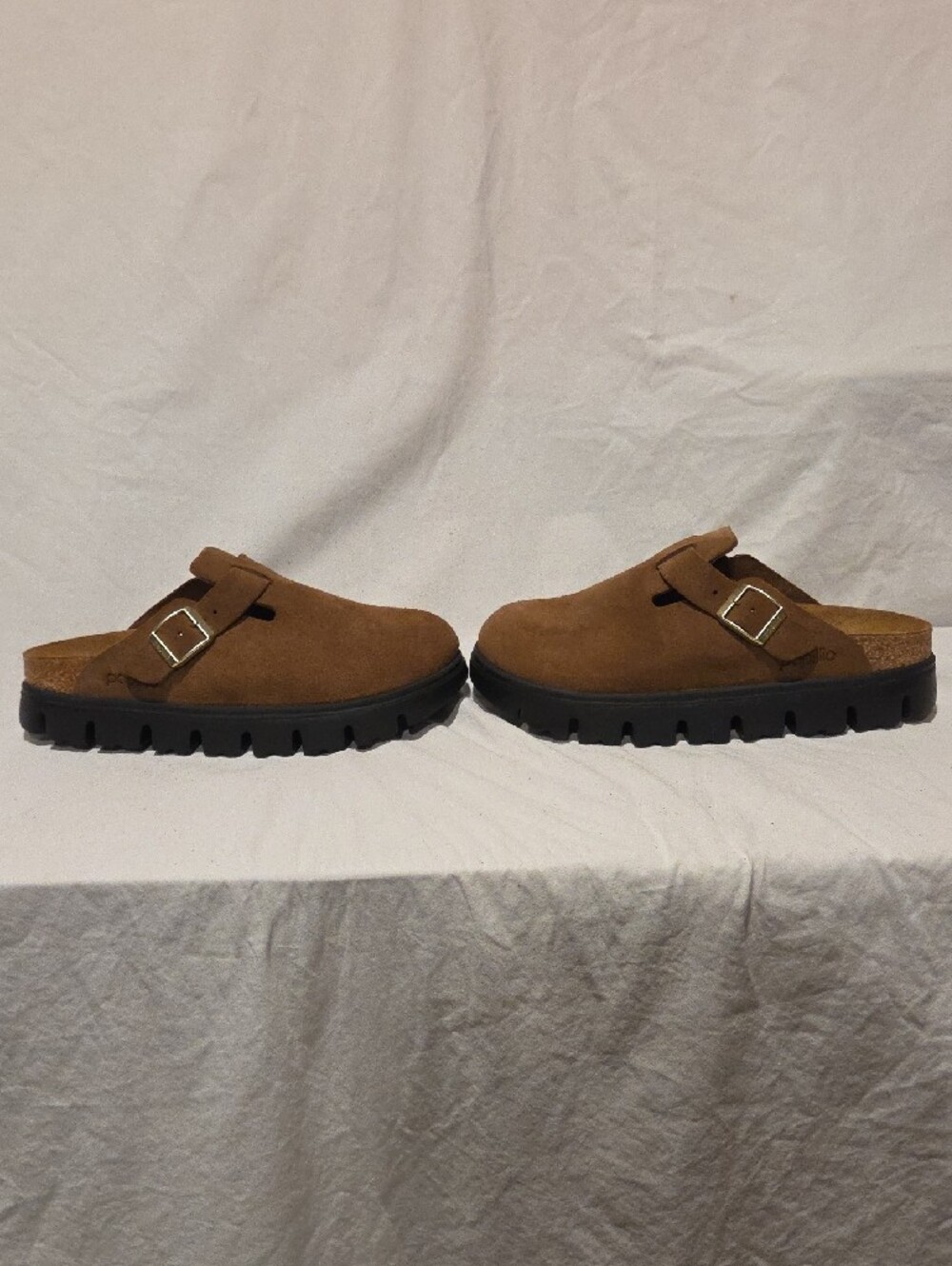 Birkenstock Papillio, Boston, Dark Tea Suede, Euro Size 38, US Women 7,7.5 - Picture 4 of 7